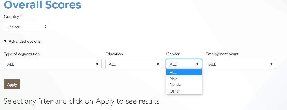 Gender screenshot